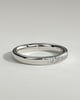 Miranda - Princess Channel Set Wedding Ring - 18k White Gold