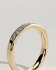 Miranda - Princess Channel Set Wedding Ring - 18k Yellow Gold