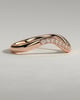 Moana - Bead Set Pave Wave Band Wedding Ring - 18k Rose Gold