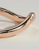 Moana - Bead Set Pave Wave Band Wedding Ring - 18k Rose Gold