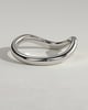 Moana - Bead Set Pave Wave Band Wedding Ring - 18k White Gold