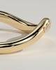 Moana - Bead Set Pave Wave Band Wedding Ring - 18k Yellow Gold