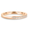 Monet - Micropave Wedding Ring - 18k Rose Gold