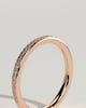 Monet - Classic Bead Set Micropave Band Wedding Ring - 18k Rose Gold