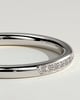 Monet - Classic Bead Set Micropave Band Wedding Ring - 18k White Gold