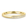 Monet - Micropave Wedding Ring - 18k Yellow Gold