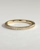 Monet - Classic Bead Set Micropave Band Wedding Ring - 18k Yellow Gold
