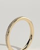 Monet - Classic Bead Set Micropave Band Wedding Ring - 18k Yellow Gold