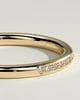 Monet - Classic Bead Set Micropave Band Wedding Ring - 18k Yellow Gold