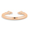 Monique - Kite Stones Wedding Ring - 18k Rose Gold