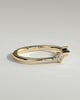 Monique -  Kite Accent Stone Open Band Wedding Ring - 18k Yellow Gold