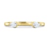 Monique - Kite Stones Wedding Ring - 18k Yellow Gold