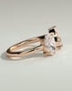 Nadia - Pear and Oval Open Band Toi et Moi - 18k Rose Gold
