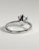 Naomi  6 Claw Pav Round Solitaire - 18k White Gold