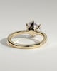 Naomi  6 Claw Pav Round Solitaire - 18k Yellow Gold
