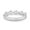 Narissa - 5 Stone East West Pear Wedding Band - 18k White Gold