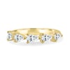 Narissa - 5 Stone East West Pear Wedding Band - 18k Yellow Gold