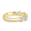 Narissa - 5 Stone East West Pear Wedding Band - 18k Yellow Gold