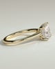 Natalie  Cathedral Princess Solitaire with Hidden Halo - 18k Yellow Gold