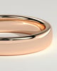 Neyda -  Cigar Band Wedding Ring - 18k Rose Gold