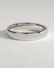 Neyda -  Cigar Band Wedding Ring - 18k White Gold