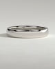 Neyda -  Cigar Band Wedding Ring - 18k White Gold