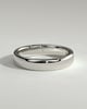 Neyda -  Cigar Band Wedding Ring - 18k White Gold