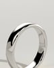 Neyda -  Cigar Band Wedding Ring - 18k White Gold