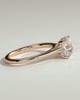 Nia - 4 Claw Asscher Solitaire with Hidden Halo - 18k Rose Gold
