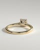 Nia - 4 Claw Asscher Solitaire with Hidden Halo - 18k Yellow Gold