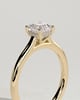 Nia - 4 Claw Asscher Solitaire with Hidden Halo - 18k Yellow Gold