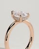 Nienna - 5 Claw Pear Solitaire with Hidden Halo - 18k Rose Gold