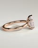 Nienna - 5 Claw Pear Solitaire with Hidden Halo - 18k Rose Gold