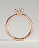 Nienna - 5 Claw Pear Solitaire with Hidden Halo - 18k Rose Gold