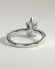 Nienna - 5 Claw Pear Solitaire with Hidden Halo - 18k White Gold