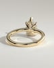 Nienna - 5 Claw Pear Solitaire with Hidden Halo - 18k Yellow Gold