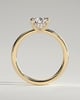 Nienna - 5 Claw Pear Solitaire with Hidden Halo - 18k Yellow Gold