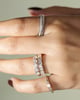 Nikki - Bezel Set Emerald Wedding Ring Lifestyle Image
