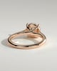 Noelle - 4 Claw Cathedral Round Solitaire - 18k Rose Gold