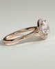 Nola - Round Halo with Cathedral - 18k Rose Gold