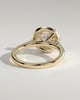 Nola - Round Halo with Cathedral - 18k Yellow Gold