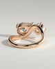 Noor - Pear and Round Stone Twist Toi et Moi - 18k Rose Gold