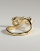 Noor - Pear and Round Stone Twist Toi et Moi - 18k Yellow Gold