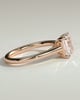 Nora - Emerald Cathedral Solitaire - 18k Rose Gold