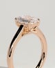 Nora - Emerald Cathedral Solitaire - 18k Rose Gold