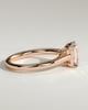 Nora - Emerald Cathedral Solitaire - 18k Rose Gold