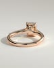 Nora - Emerald Cathedral Solitaire - 18k Rose Gold
