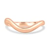Ocea - Curved Wedding Band - 18k Rose Gold