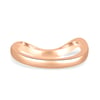 Ocea - Curved Wedding Band - 18k Rose Gold