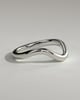 Ocea -  Wave Band Wedding Ring - 18k White Gold